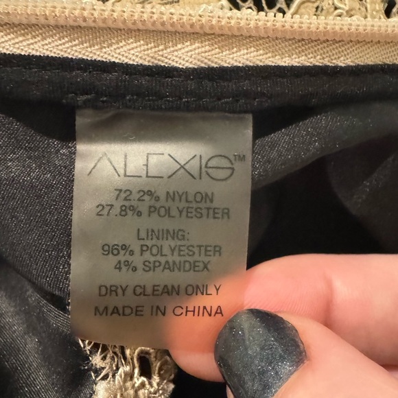 Alexis Lace Off-Shoulder lined Jumpsuit halter - Picture 10 of 16